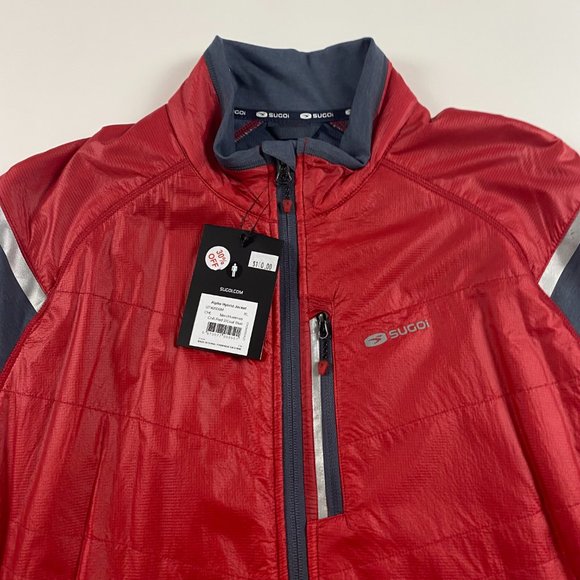 NWT Sugoi Alpha Hybrid Jacket Mens XL Chili Red Polartec - Picture 2 of 12